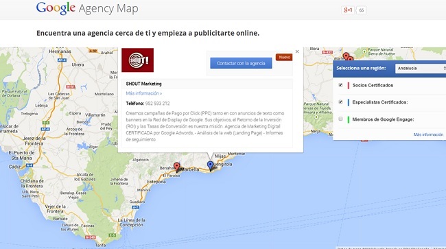 Google Agency Map